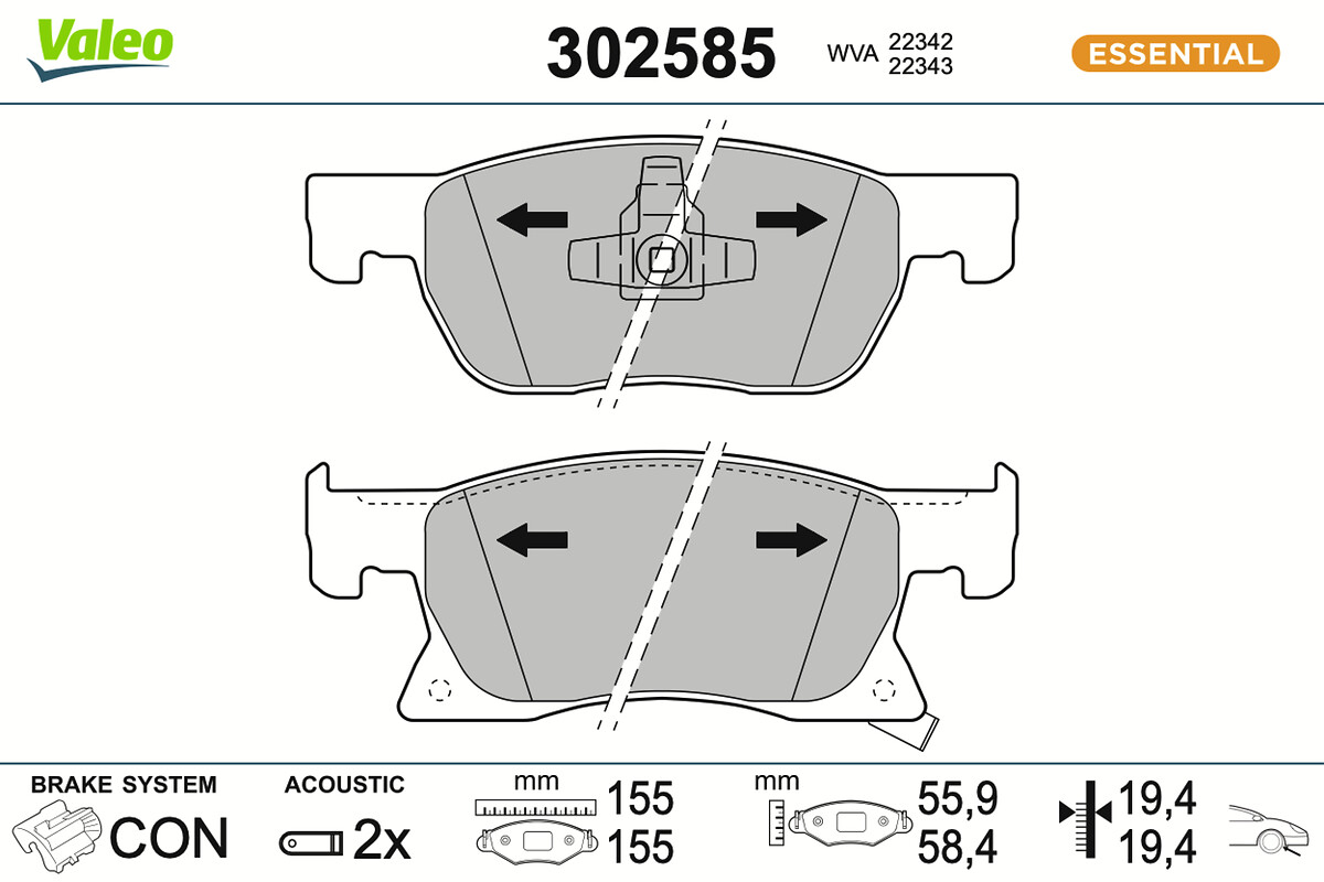 BRAKE PADS FIRST OPEL ASTRA FR